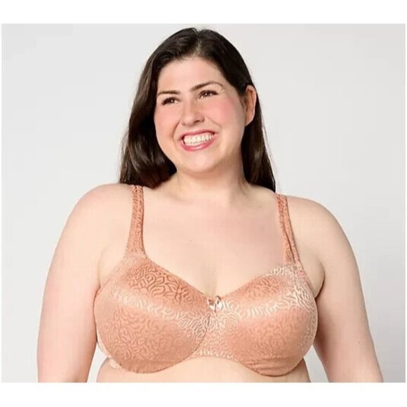 Breezies Wild Rose Lace Underwire Minimizer Cork,38 C A644610 - Picture 1 of 1